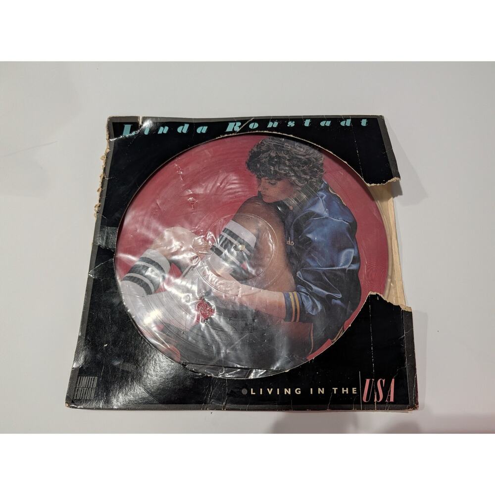 Vintage 1978 - LINDA RONSTADT - Living In The USA - PICTURE DISC - Vinyl - LP